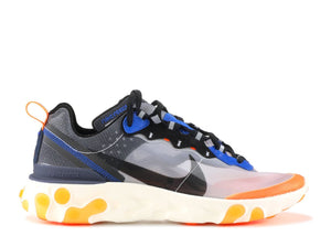 Women NIKE React Element 87 Thunder Blue-Total Orange