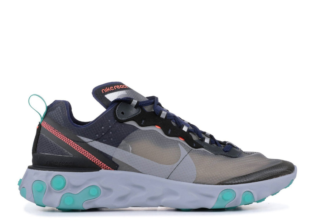 Men NIKE React Element 87 Black Neptune Green