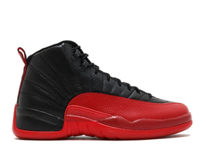 Men Air Jordan 12 Xii Retro Black Varsity Red Flu Game