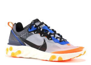 Women NIKE React Element 87 Thunder Blue-Total Orange