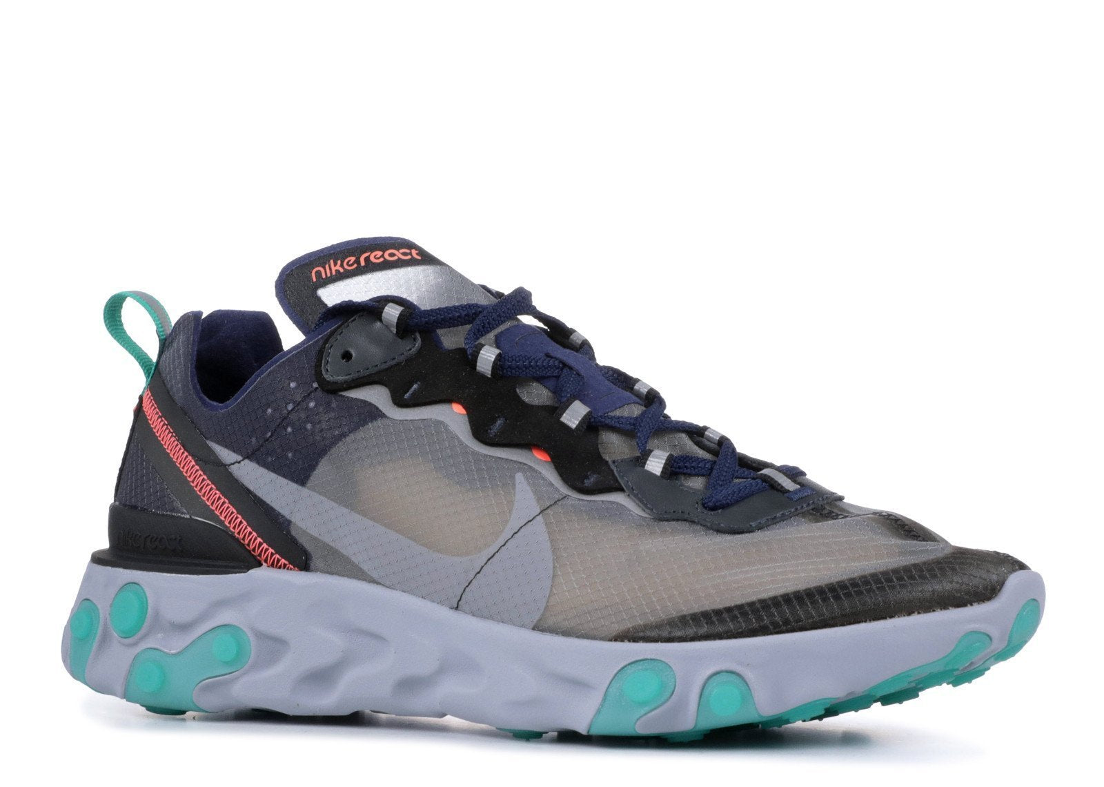 Women NIKE React Element 87 Black Neptune Green