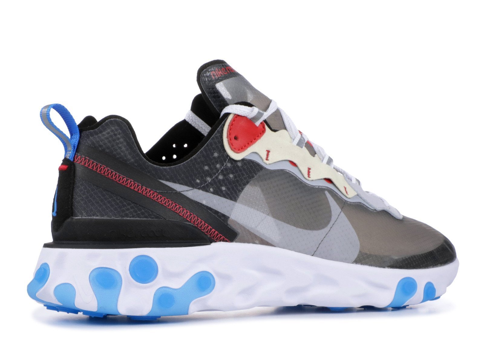 Women NIKE React Element 87 Dark Grey Photo Blue