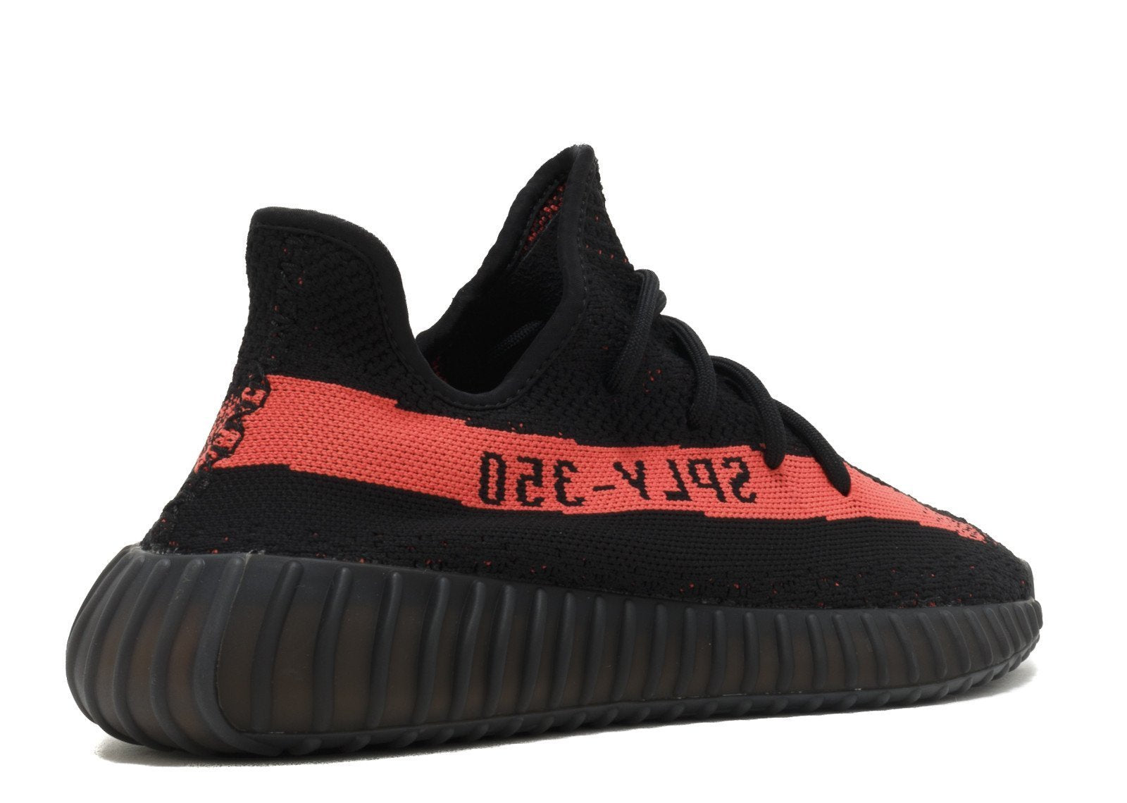 Women Adidas Yeezy Boost 350 V2 Core Black Red Stripe