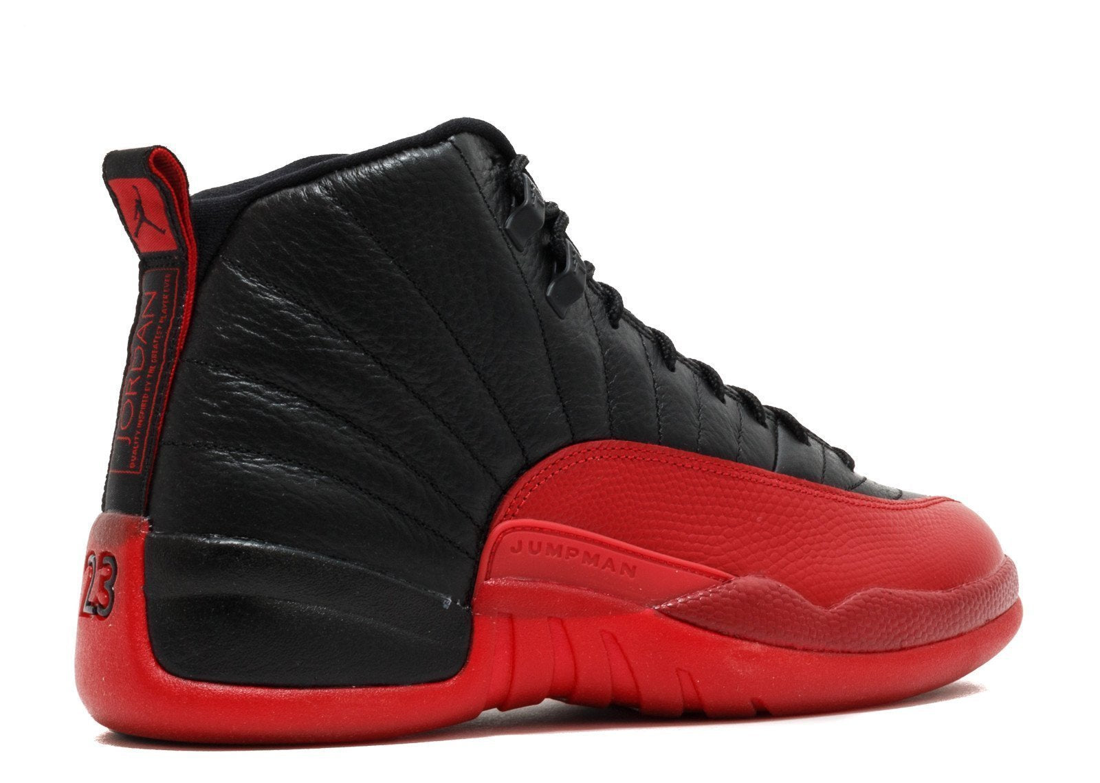 Men Air Jordan 12 Xii Retro Black Varsity Red Flu Game